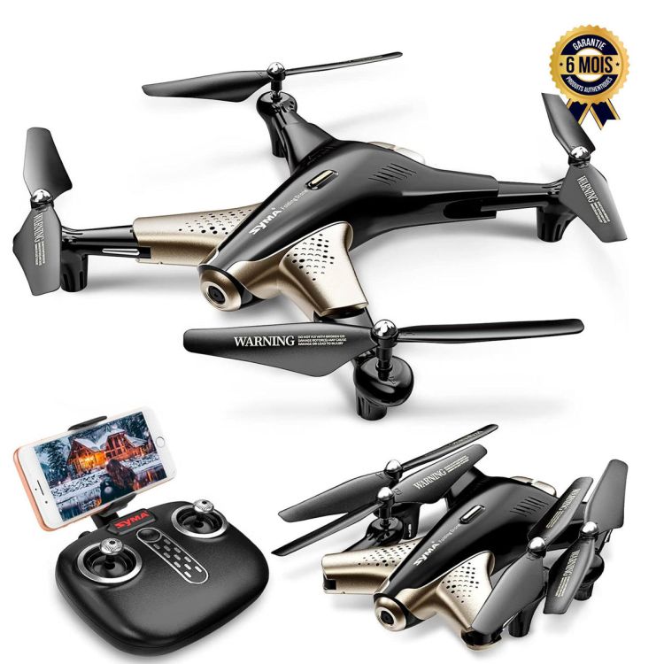 Drone avec caméra FPV 1080P prix en fcfa - Positionnement du flux optique, Retournements 3D, 2 batteries - 40 minutes de vol | Glotelho Cameroun