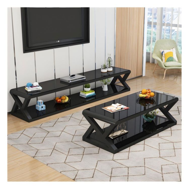 Ensemble Meuble TV avec Table Basse NAS - Noir au prix Cameroun