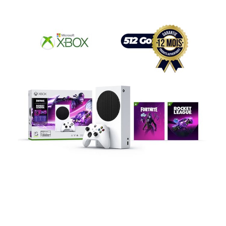 Ensemble Xbox Série S S512GB SSD NVMe - Fortnite et  Rocket League | Glotelho Cameroun