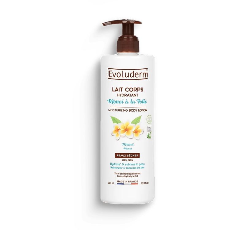 Evoluderm - Lait Corps Hydratant Monoï à la Folie – 500 ml