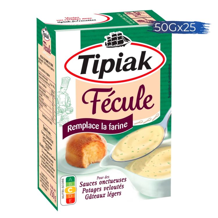 Fécule de Pomme de terre TIPIAK - 250g (50g x 5), vendue sur Glotelho Cameroun.