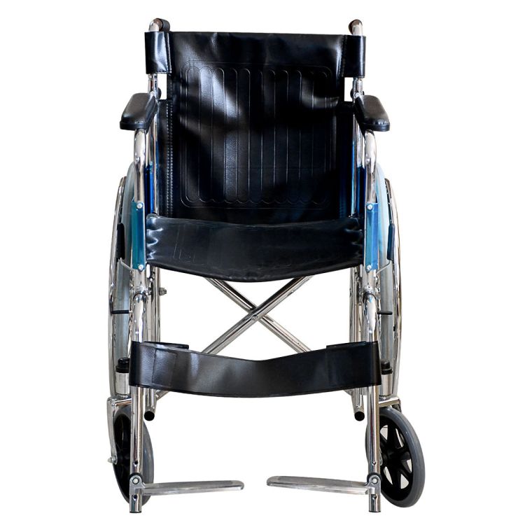 Fauteuil roulant pour handicapé -  Accoudoirs complets et repose-pieds pivotant amovible  - Noir | Glotelho Cameroun