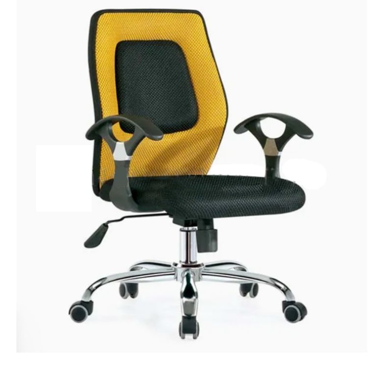 Chaises de Bureau de Foshan - tissu en maille - Noir/Jaune