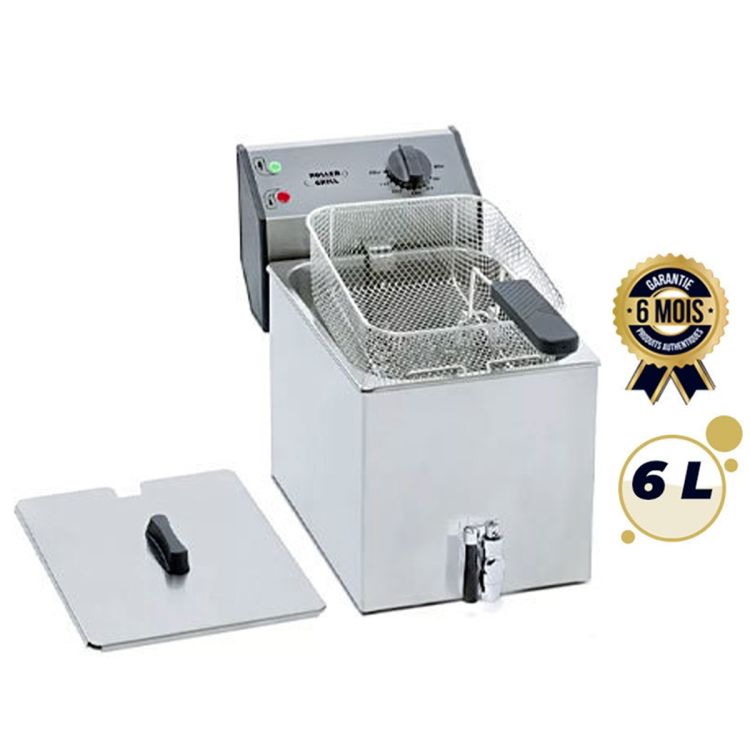 Friteuse électrique professionnelle - 6 litres - 3.4 kW - (60000) | Glotelho Cameroun