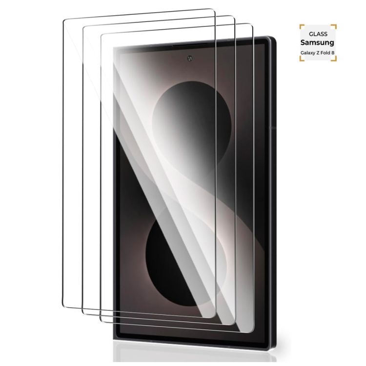Vitre de protection face avant - Glass de Protection cassable pour Samsung Galaxy Z Fold 8 - Verre trempé - Couverture intégrale - Dureté 9H