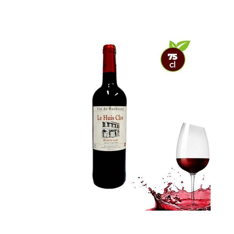 Vin rouge Le Huis Clos bordeaux - Alcool 13% - 75cl  | Glotelho Cameroun