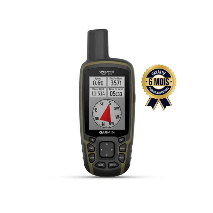 GPS GARMIN 65S - Portable GPS Multi-Band/Multi-GNSS - With sensors 6 - 06 months | Glotelho Cameroon