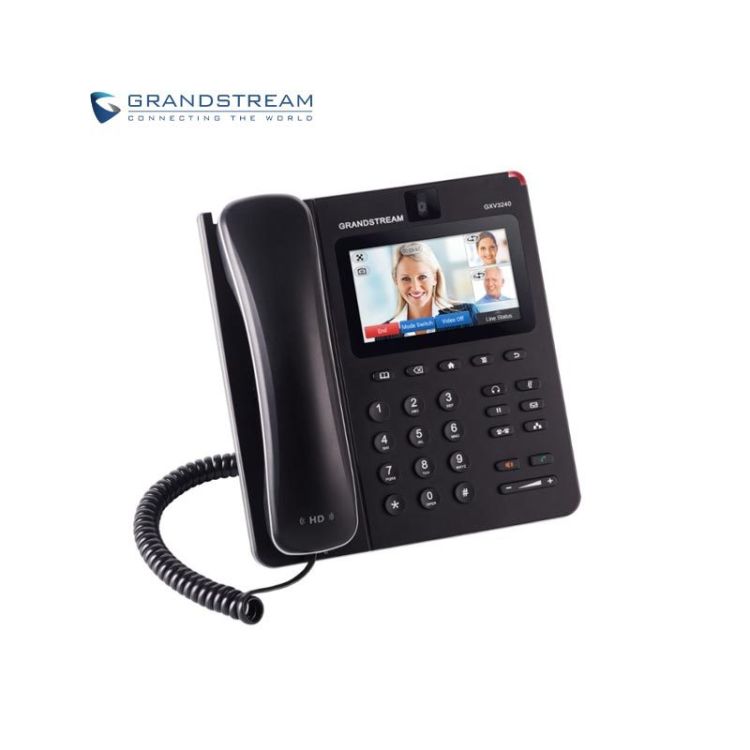Téléphone IP Multimédia Grandstream GXV3240 - 6 Lignes - Ecran tactile 4,3 pouces - Garantie 6 Mois| Glotelho Cameroun