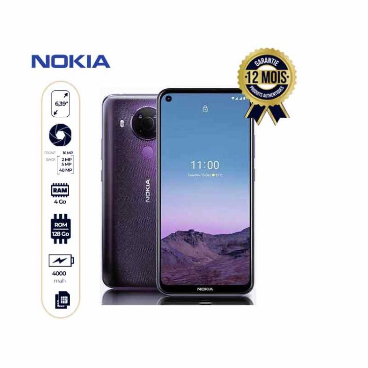Nokia 5.4 - Smartphone 4G-LTE Dual SIM à petit prix - 6.39