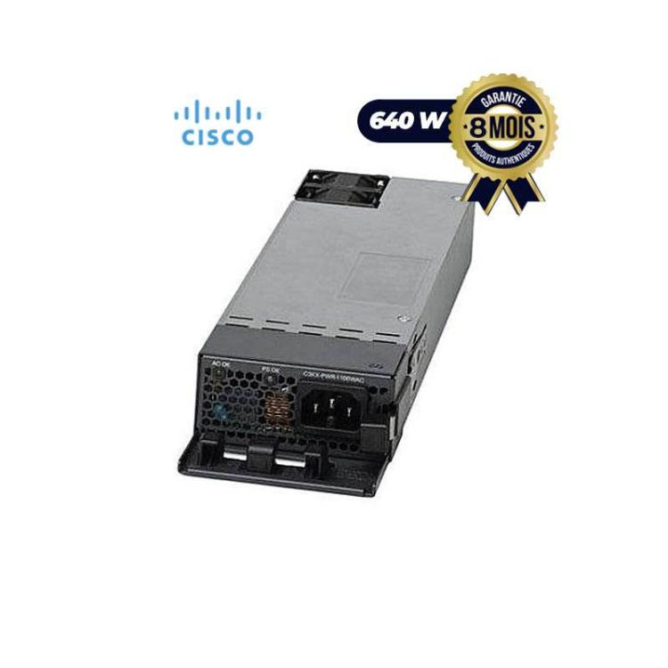 Bloc d'alimentation de rechange - Cisco PWR-C2-640WAC | Glotelho Cameroun