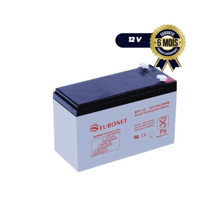 Batterie d'onduleur EURONET - 12V - 7AH|Glotelho cameroun