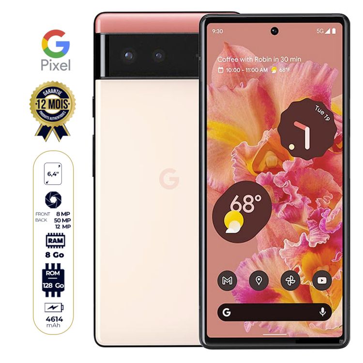 Google Pixel 6 5G - Prix en fcfa - Ecran 6,4