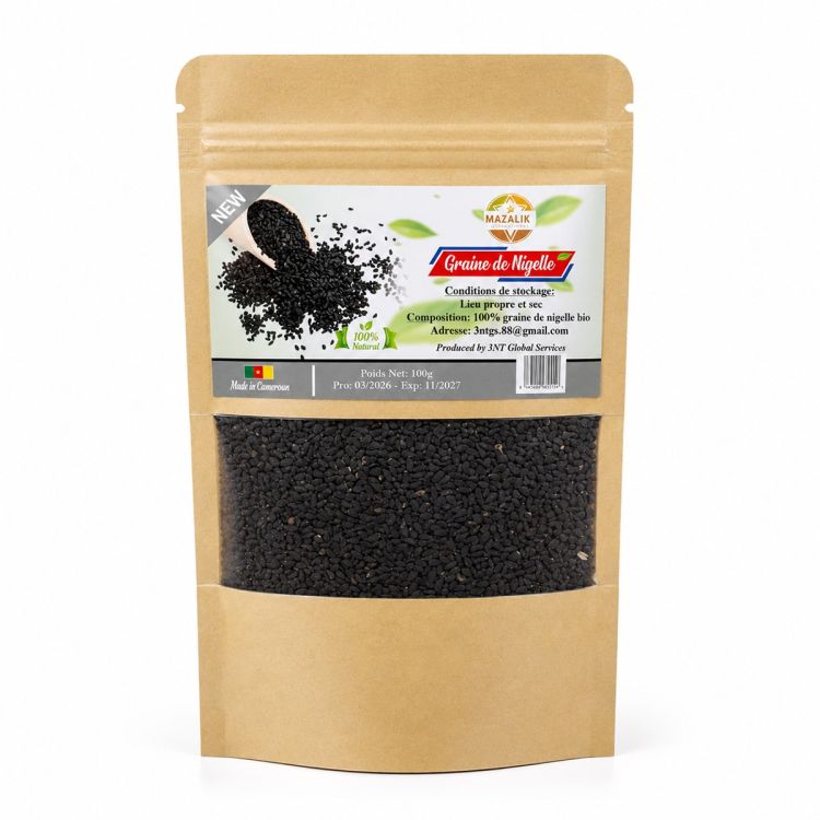 Graines de Nigelle (Habbatul Baraka) - Mazalik - Sachet 100g