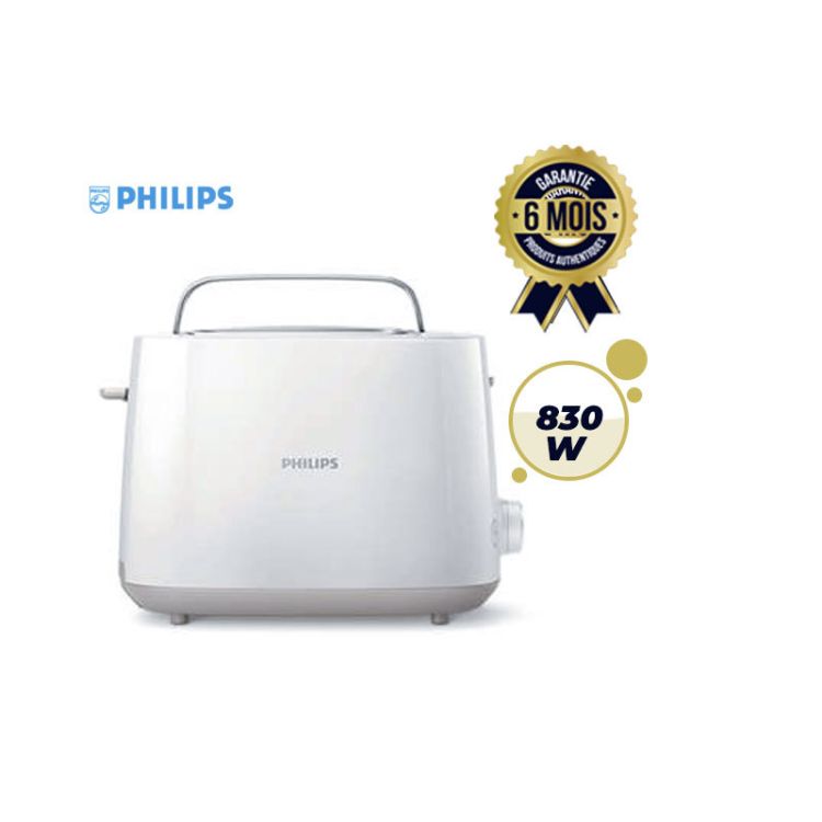 Philips Toaster - HD2581/00 - 830W - Black - 6 MONTHS - (45000 | Glotelho Cameroon