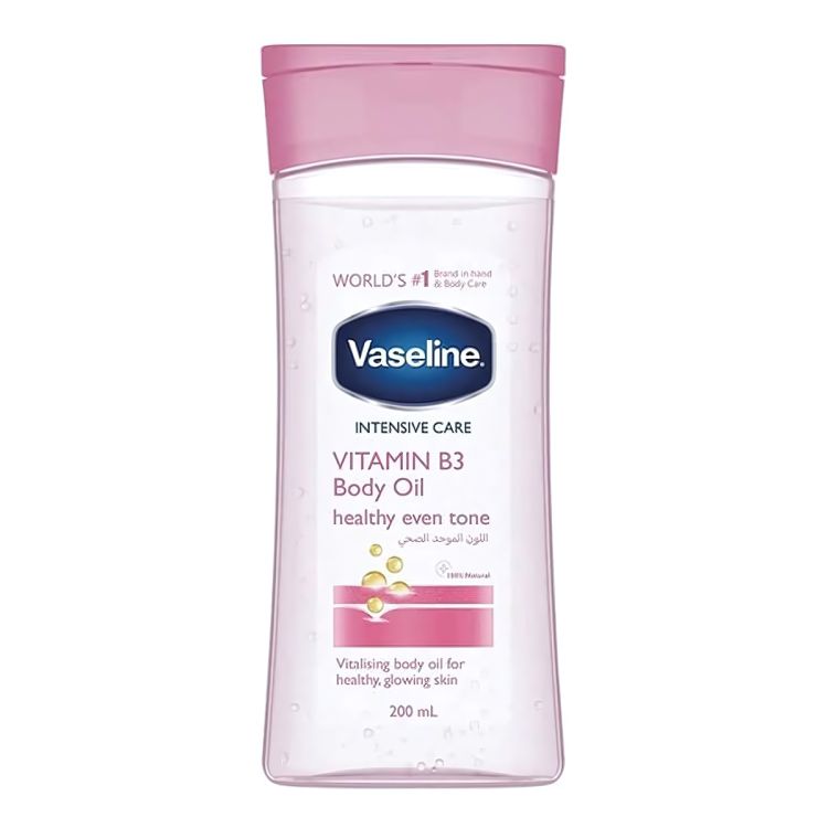Body oil - Vaseline Healthy Bright - Vitamin B3 - 200 ml