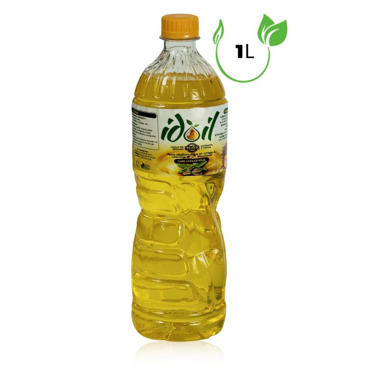 Huile de Sésame Idoil - 1L - 100% pure - Extraite à froid - Saveur authentique