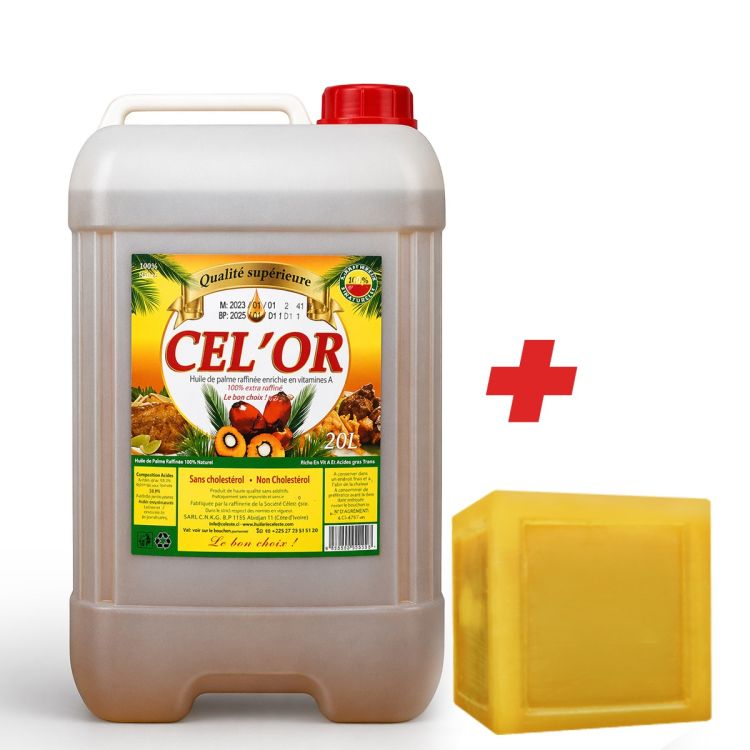 Huile Raffinée CELOR’S 20L + Savon 300G Offert