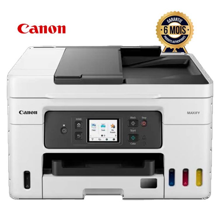 Imprimante MegaTank (à réservoirs d'encres rechargeables) Canon MAXIFY GX4040 - Impressions couleurs - Wi-Fi, Ethernet, copie, numérisation, fax et Cloud - Jusqu'à 33000 pages - Garantie 6 mois
