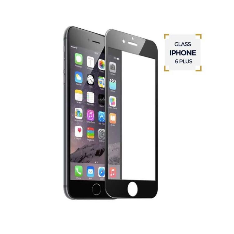 VITRE DE PROTECTION  IPHONE 6 PLUS BLANC |Glotelho