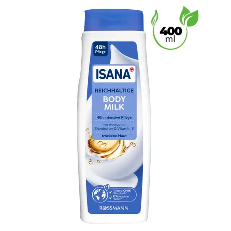 ISANA Lait corporel riche en beurre de karité et Vitamine E 400ml - prix Cameroun