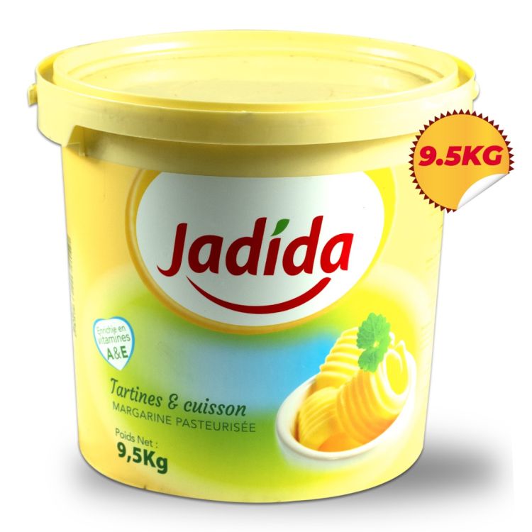 Jadida - Tartines et cuisson - Margarine pasteurisée 9.5 KG