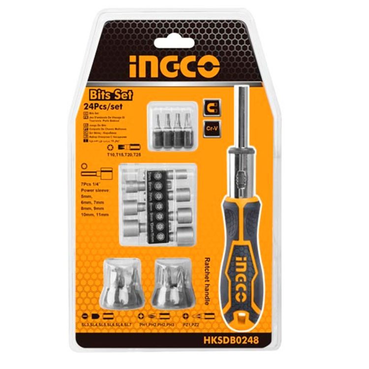 24-piece screwdriver set - INGCO HKSDB0248 - price Cameroon