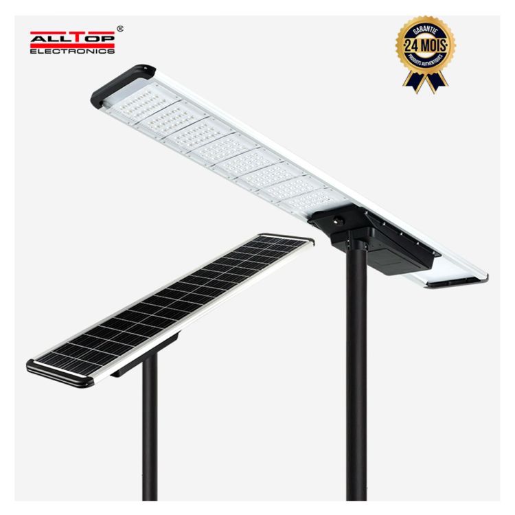 Lampadaire Solaire 200W Prix en fcfa - ALLTOP 0477C200-01 - Capteur De Mouvement - 24 Mois | Glotelho Cameroun