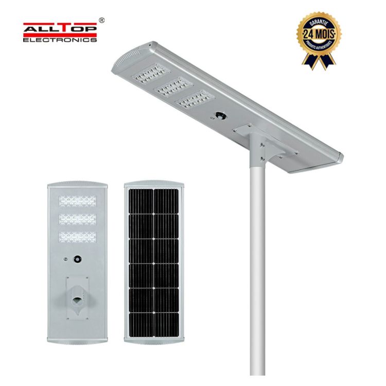 Lampadaire Solaire 90W Prix en fcfa - ALLTOP ATP-420 - Détection de Mouvement - 24 Mois | Glotelho Cameroun