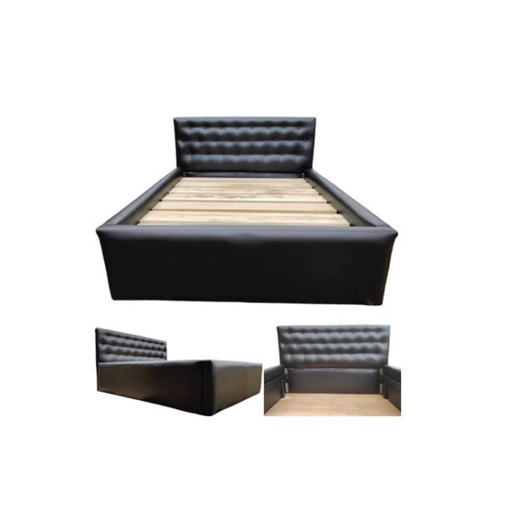 Lit - Ephino - 3 places - cuir/mouse - gris - prix bas | Glotelho Cameroun