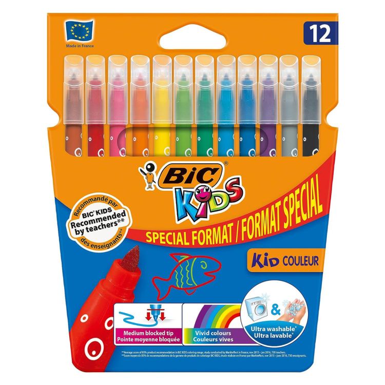 Lot de 12 stylos feutre - Bic Kids - Multicolore