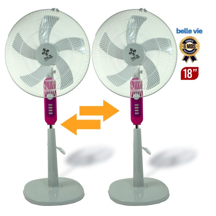 Lot de 2 ventilateurs sur Pied Belle vie 18"