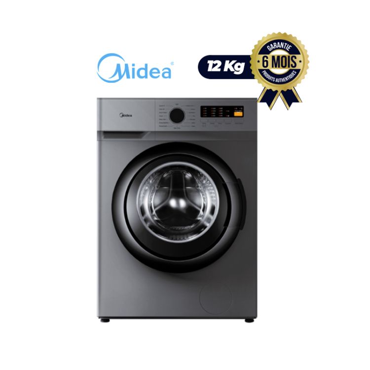 Machine à laver - automatique - midea MF1C01W120B - 12Kg | Glotelho Cameroun