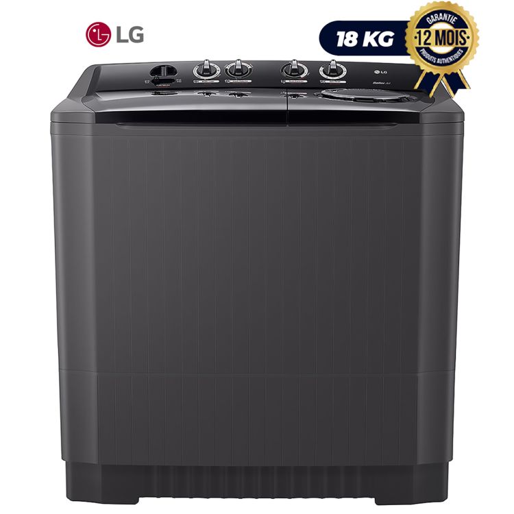 Machine à Laver LG à Double Cuve 18 KG - semi-automatique - Garantie 1 an en vente sur Glotelho Cameroun