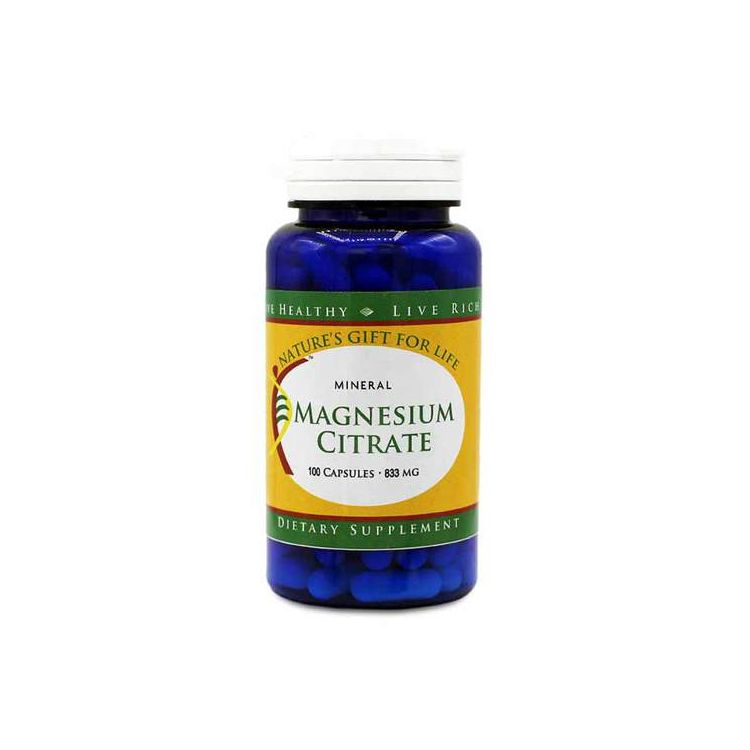 NG4L MAGNESIUM CITRATE 833MG - 100 Caps|Glotelho