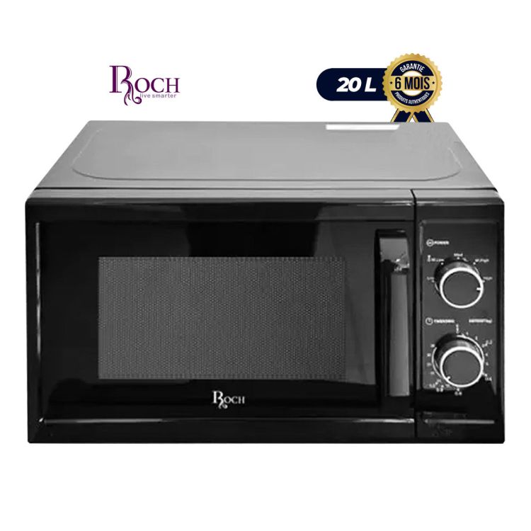 Micro-onde -  ROCH - 20 Litres - Fonction de dégivrage d’aliments  - (Prix en fcfa) | Glotelho Cameroun