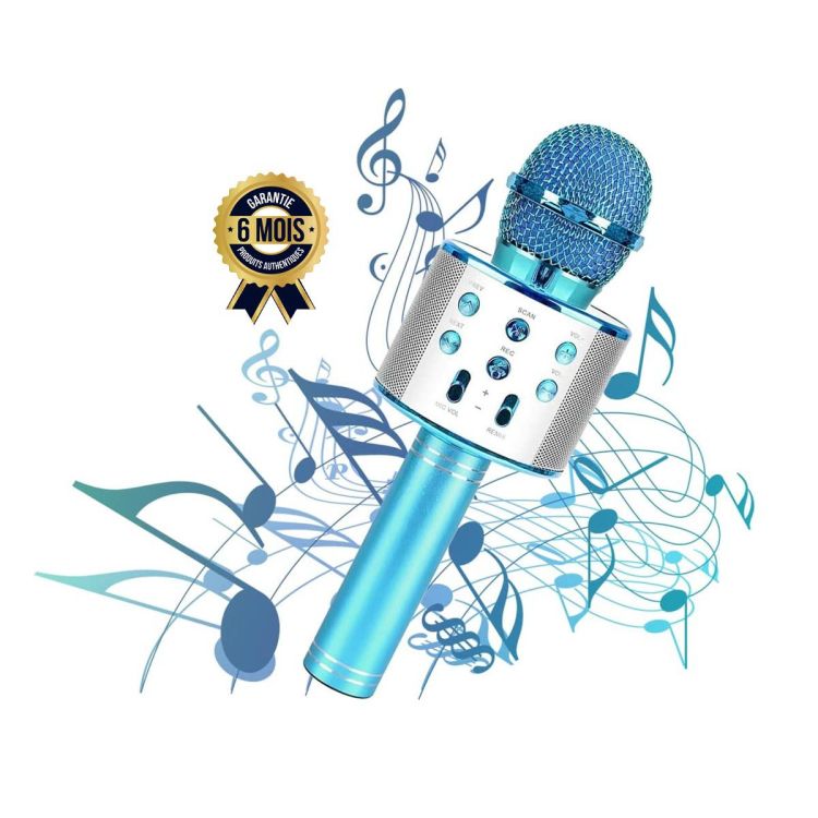 Microphone de karaoké sans fil Bluetooth -appareil de karaoké portable à main | Glotelho Cameroun