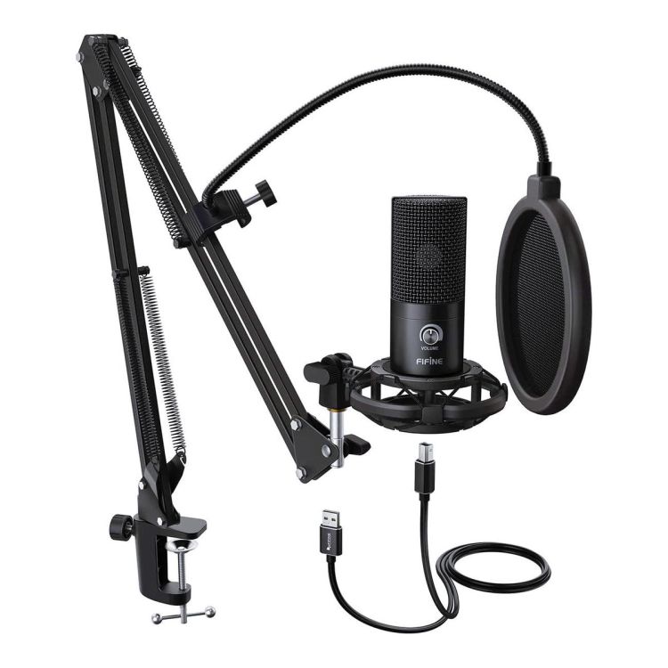  Microphone de studio à condensateur USB- FIFINE-T669 | Glotelho Cameroun