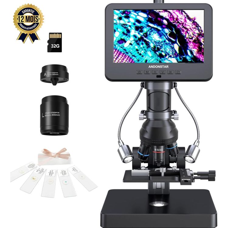 Microscope Numérique Biologique Andonstar AD266S – HDMI – Écran IPS 7