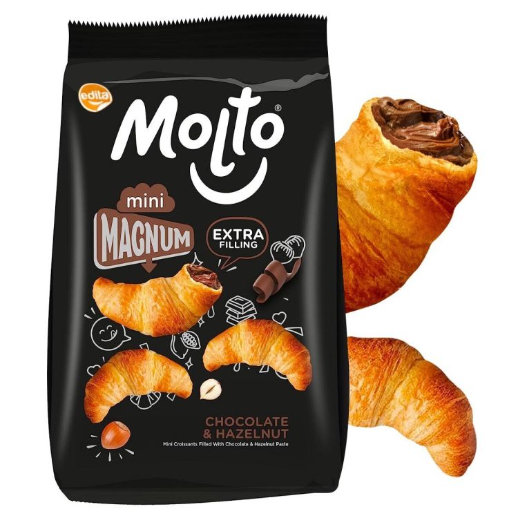 Croissant au Chocolat et Noisette Mini Magnum -  Molto  - 70 mg - (Prix en fcfa) | Glotelho Cameroun
