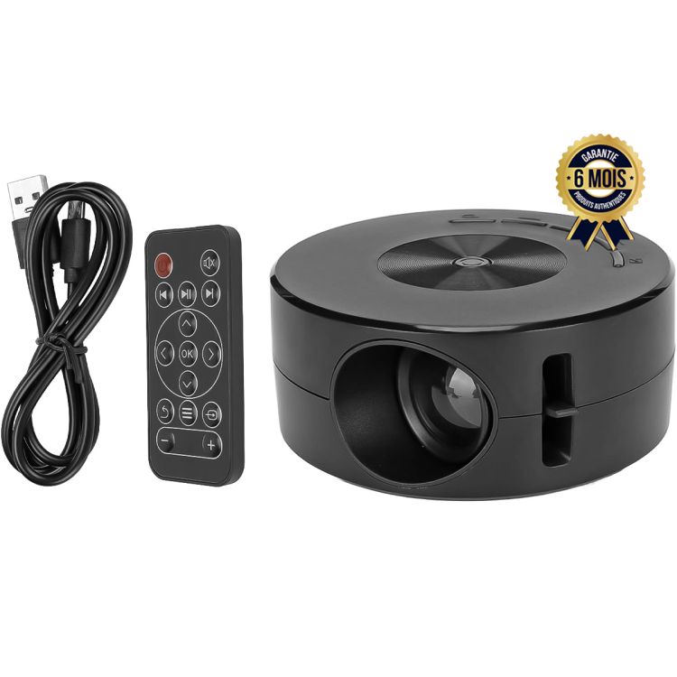 Mini LED projector price in fcfa - Borrego HD T1 - 14 inches to 100 inches - 6 Months | Glotelho Cameroun