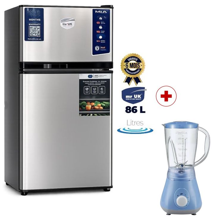 PACK Mini Réfrigérateur MR UK 86L + Blender Roch 2-en-1 OFFERT