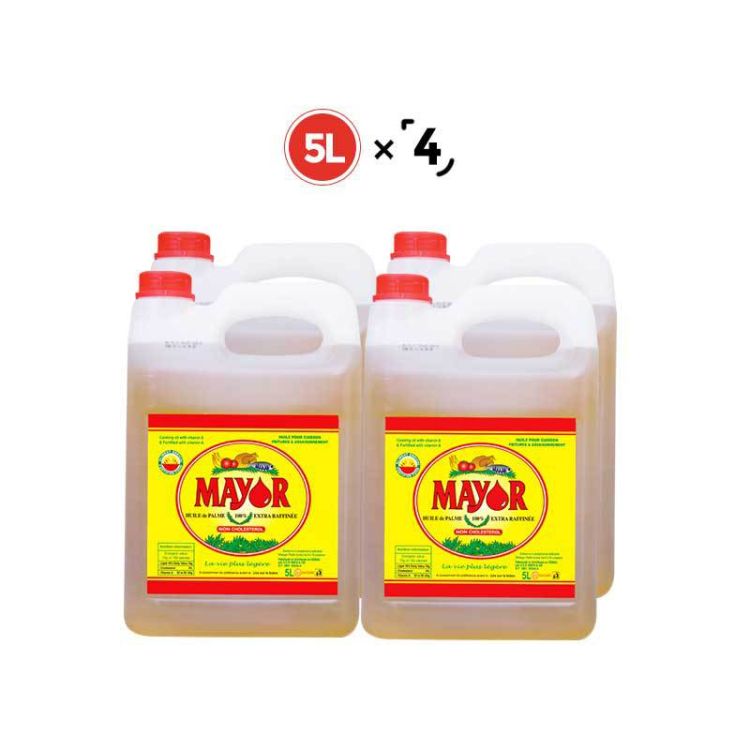 carton de 4 bidons Huile Mayor 5L | Glotelho Cameroun