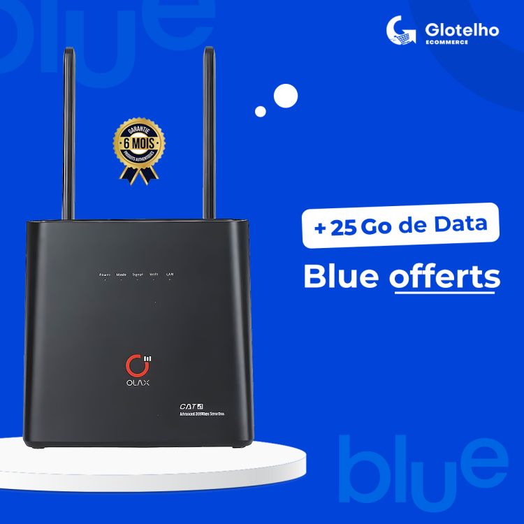 Modem Internet Olax AX9 Pro + 25,5Go de Data Offert Blue