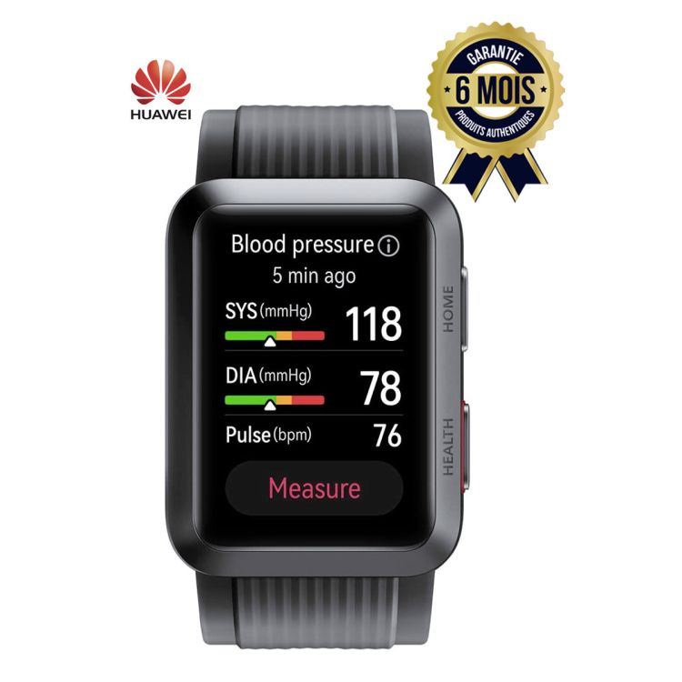 Smartwatch - Huawei watch D - Tracker avec moniteur de pression artérielle -  fréquence cardiaque - 1.64 - 07 jours d'autonomie - Bluetooth V5.1 - IP68| Glotelho Cameroun