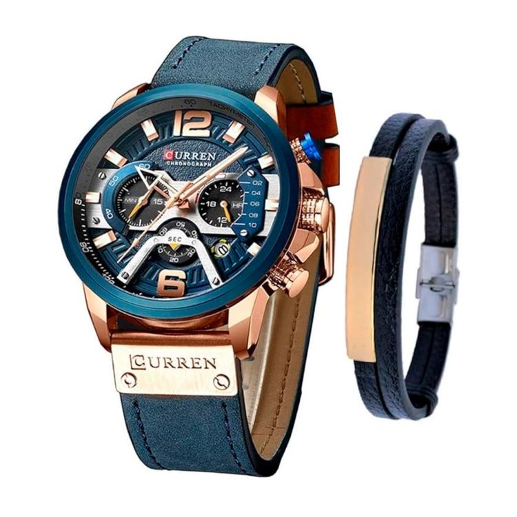 Montres de luxe pour hommes – Montre avec bracelet en cuir pour homme | Glotelho Cameroun