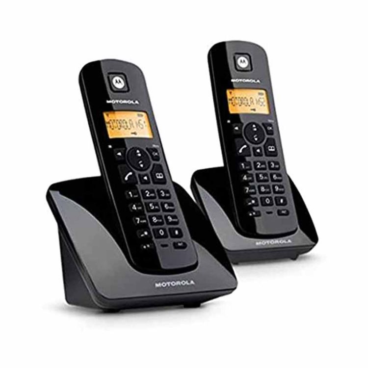 Lot de deux Téléphones sans fil Motorola C402TWIN-BLK - Garantie 6 Mois | Glotelho Cameroun