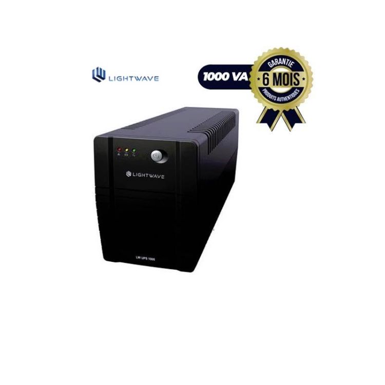 Onduleur LIGHTWAVE  1000VA- Noir - 6 mois garantie|Glotelho Cameroun