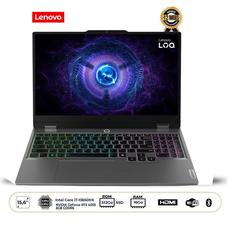 Ordinateur Gaming - Lenovo LOQ 15IRX9 au prix Cameroun