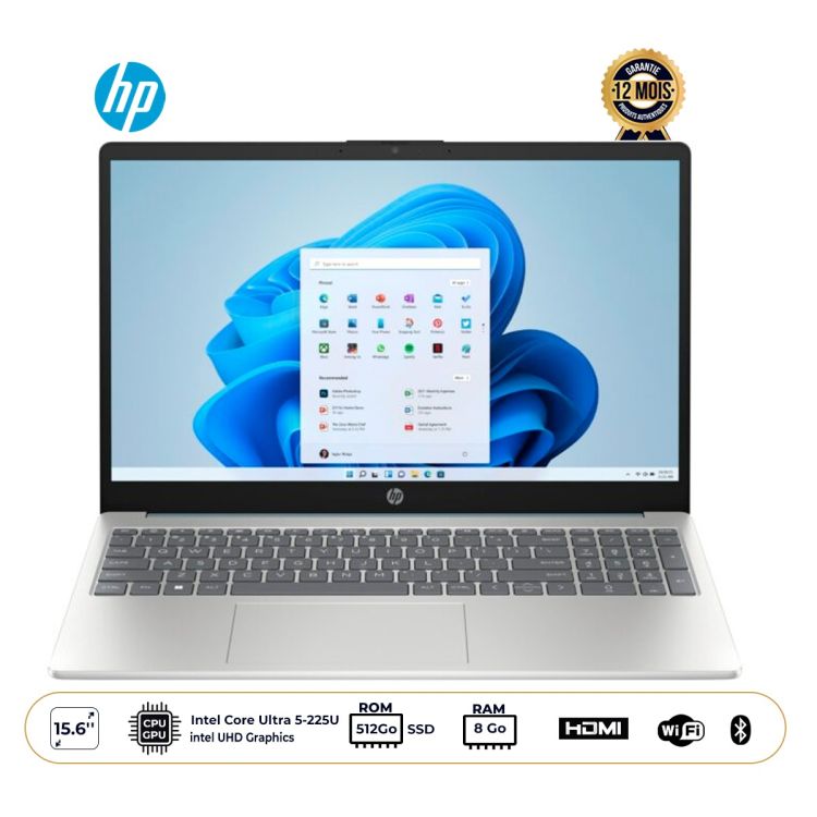 Ordinateur Portable - HP - 15-FD - Écran 15.6
