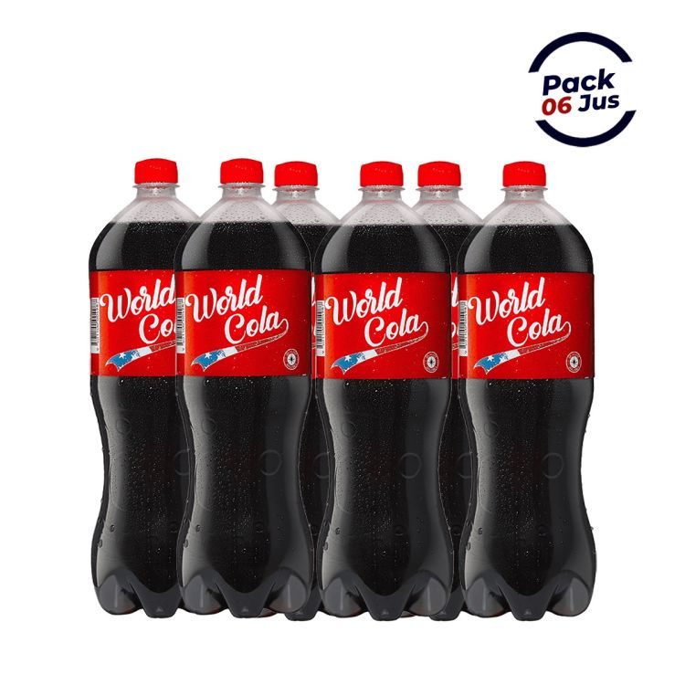 Pack de 6 Bouteilles World Cola 1L – Boisson Gazeuse Rafraîchissante